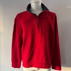 Nautica Men's Vibrant Red Zip-Up Sweater